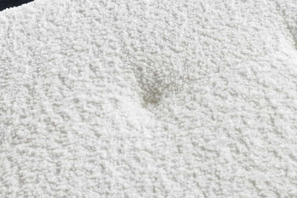 Canapé design BOUTIQUE 100cm blanc Boucle pieds métal noir rembourré - 44245