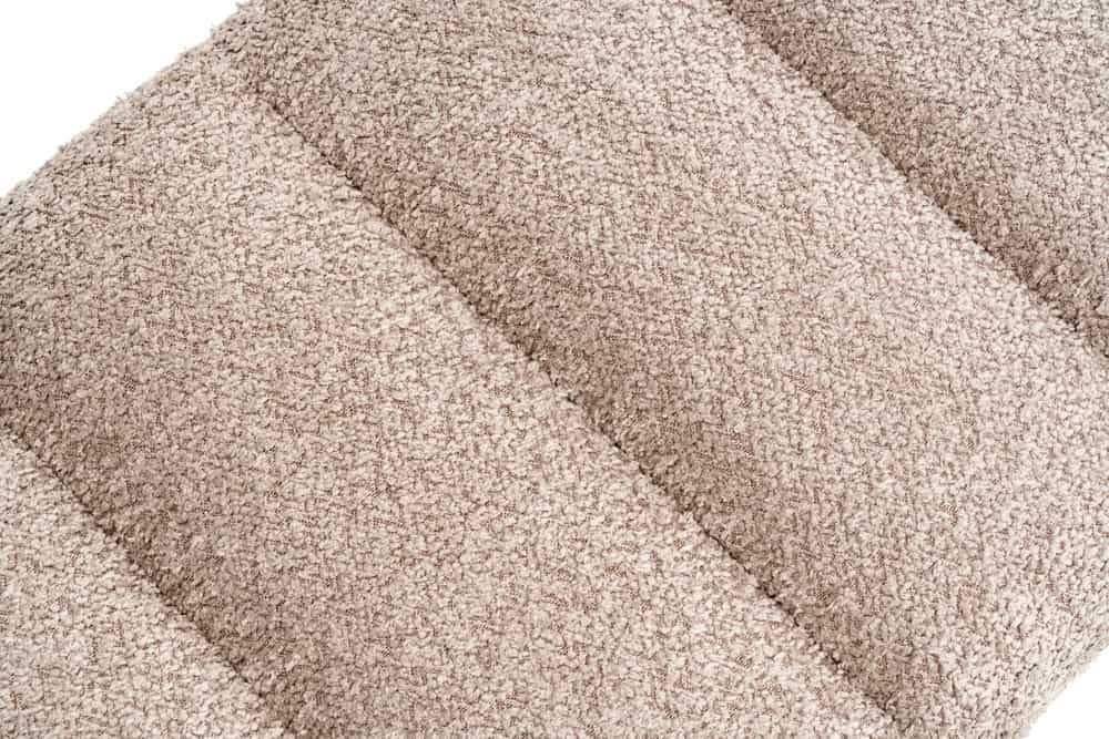 Canapé design PETIT BEAUTE 110cm gris champagne Boucle structure métal noir - 44269