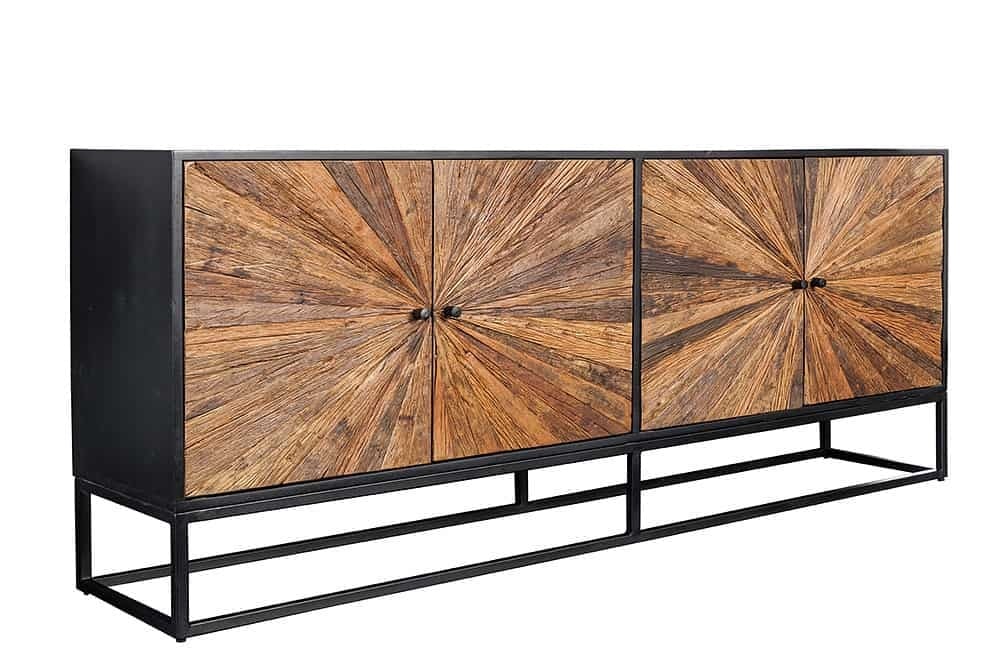 Buffet BARRACUDA 180cm en manguier et bois de teck marron - 44987