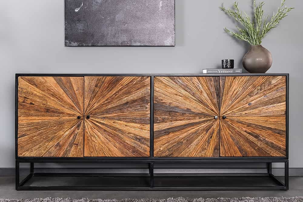 Buffet BARRACUDA 180cm en manguier et bois de teck marron - 44987