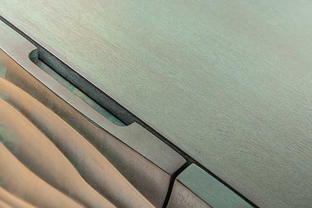 Buffet WAVE 160cm en manguier turquoise - 45635