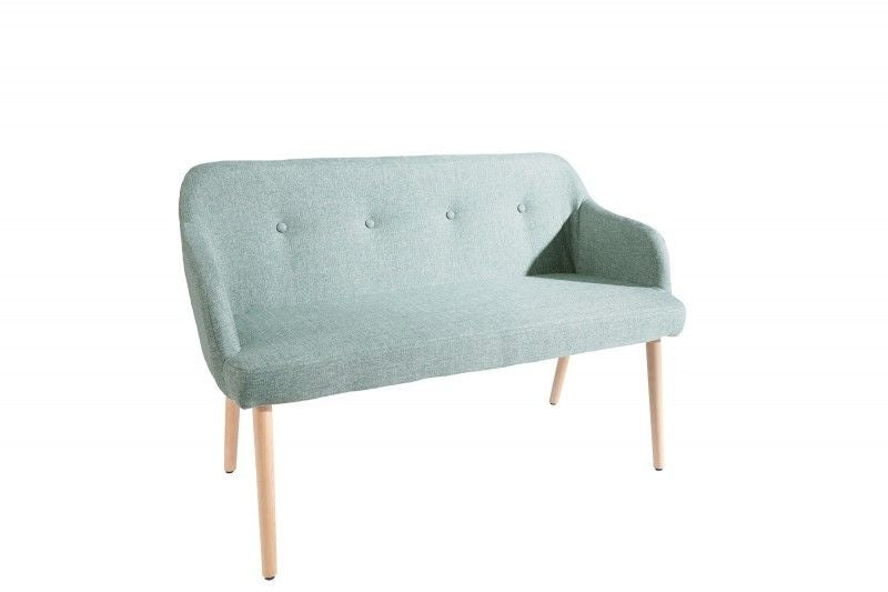 Canapé design SCANDINAVIA MASTERPIECE 116cm en bois de hêtre vert avec accoudoir - 37928