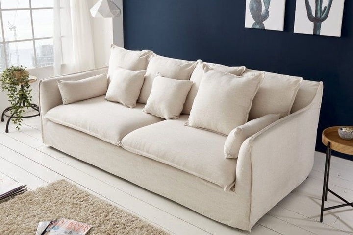 Canapé 3 places Heaven Lin Naturel 202cm - 22689