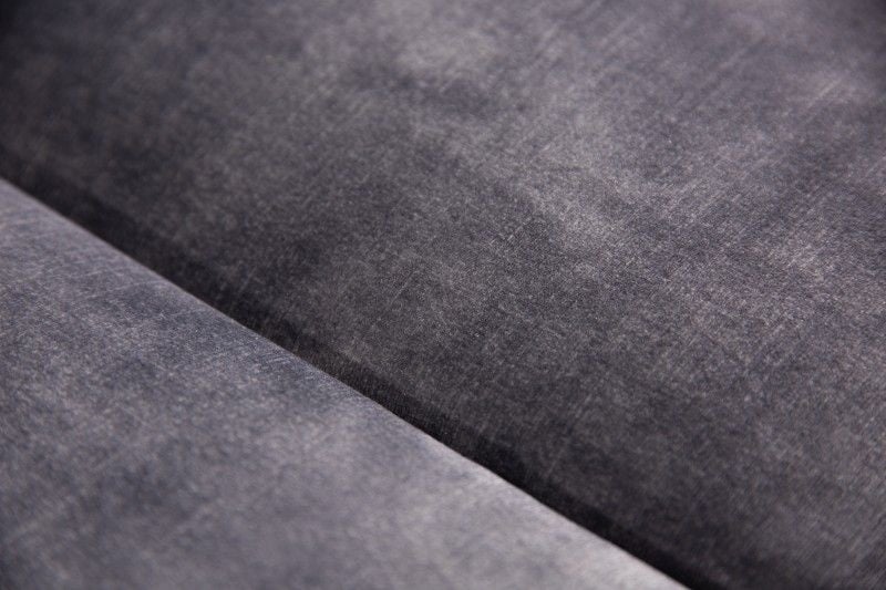 Canapé Chesterfield 3 places MODERN BAROQUE 235cm velours gris foncé 3 places - 41134