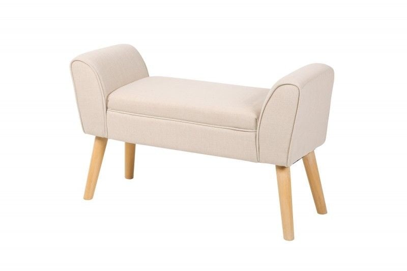 Canapé élégant SCARLETT 90cm beige avec accoudoirs - 40407