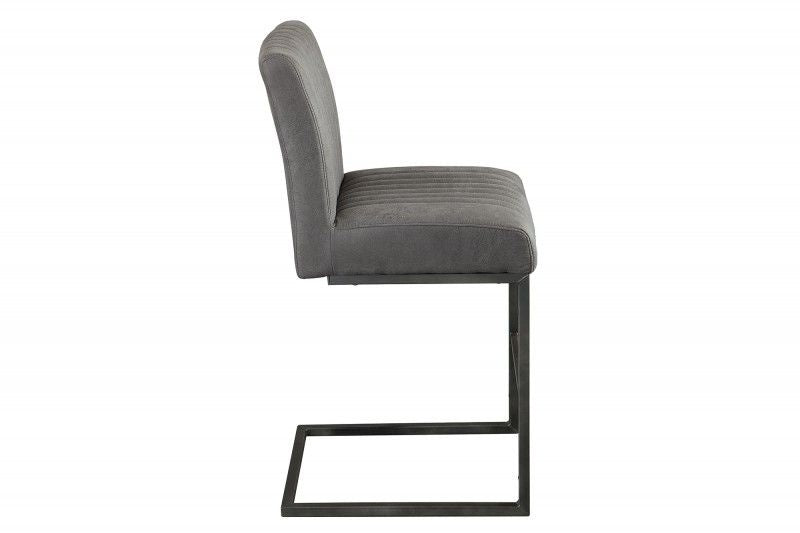 Chaise de bar de haute qualité BIG ASTON tabouret de bar gris antique luge - 40006