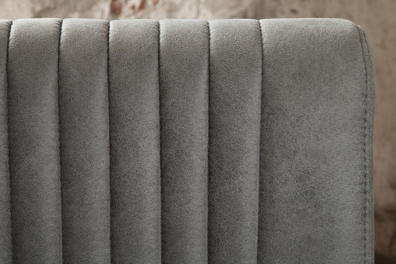Chaise de bar de haute qualité BIG ASTON tabouret de bar gris antique luge - 40006