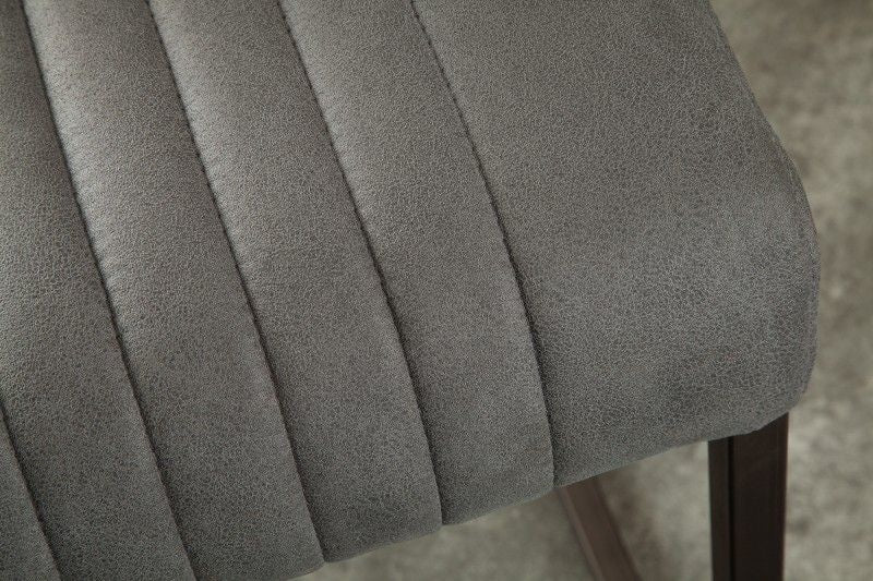 Chaise de bar de haute qualité BIG ASTON tabouret de bar gris antique luge - 40006