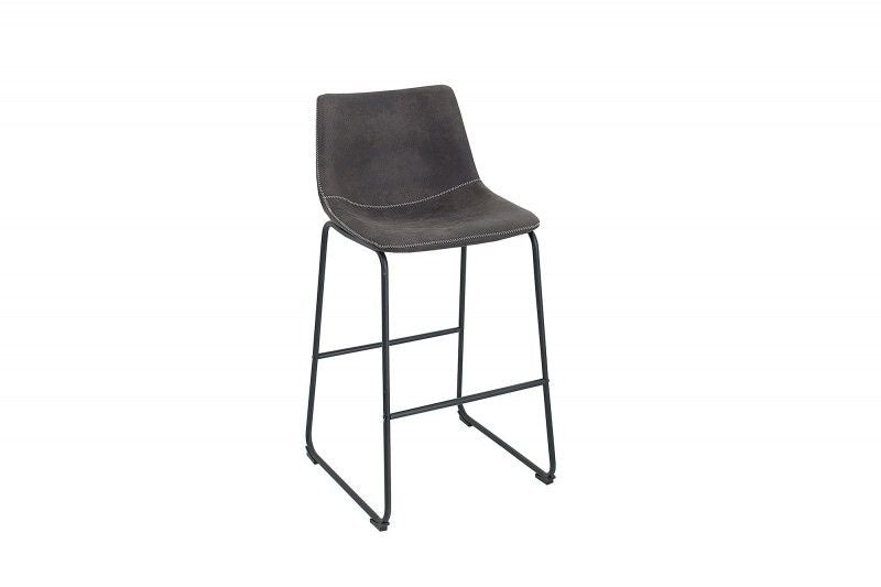 Chaise de bar design industriel DJANGO gris vintage avec structure en fer - 38110