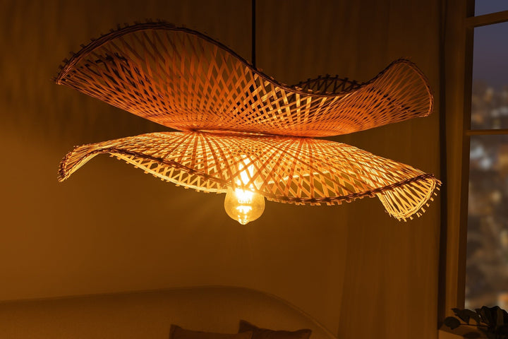 Lampe suspendue ORGANIC LIVING 70cm bambou naturel - 44523