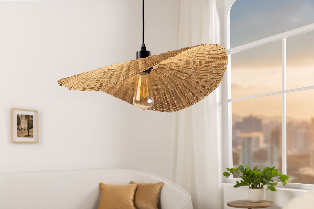 Lampe suspendue ORGANIC LIVING 50cm bambou naturel - 44518