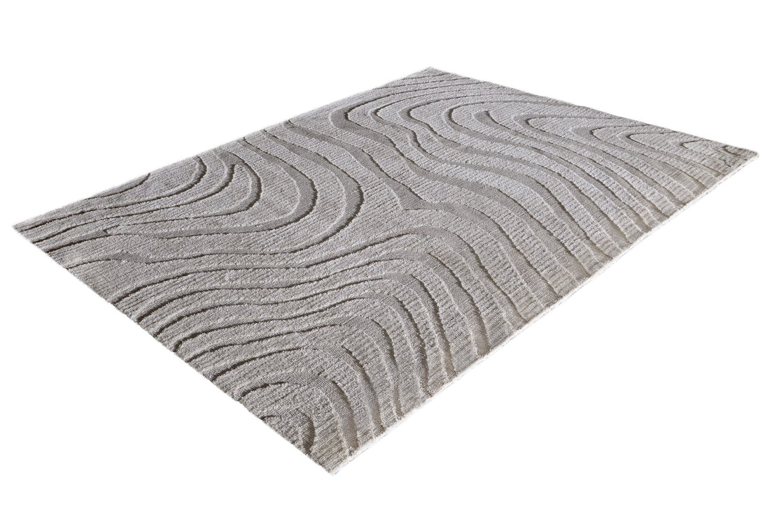 Tapis Wave 170x240cm gris - 43130