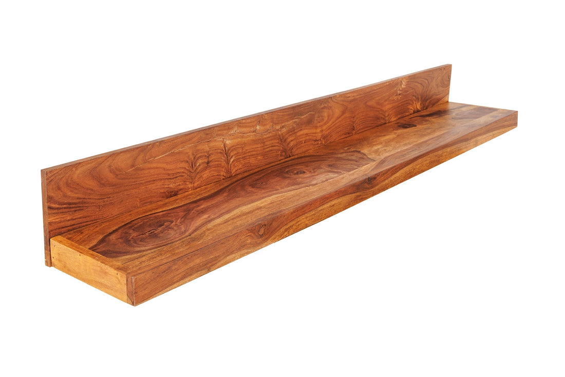 Etagère murale MAKASSAR 110cm finition pierre naturelle bois de sheesham - 44745