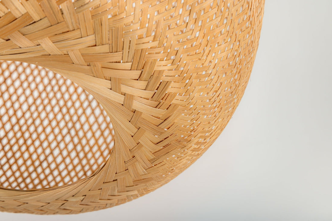 Lampe suspendue ORGANIC LIVING 50cm bambou naturel - 40591