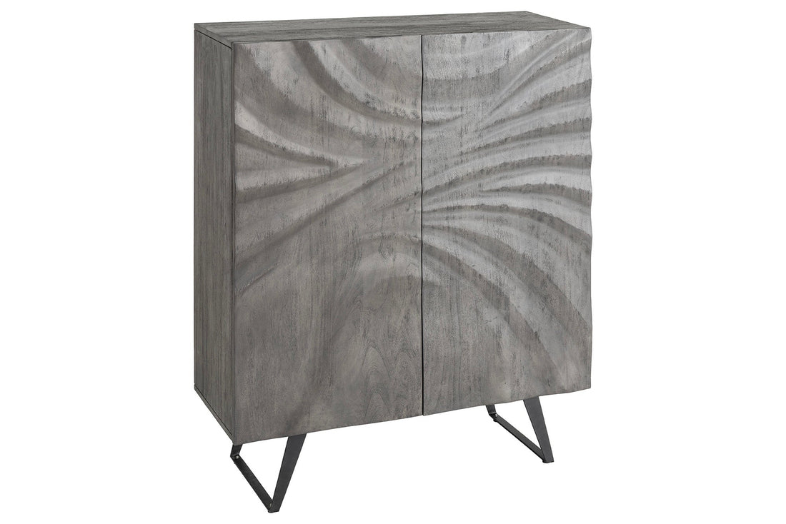 Buffet haut HURRICANE 120cm 3D bois d'acacia gris - 44445