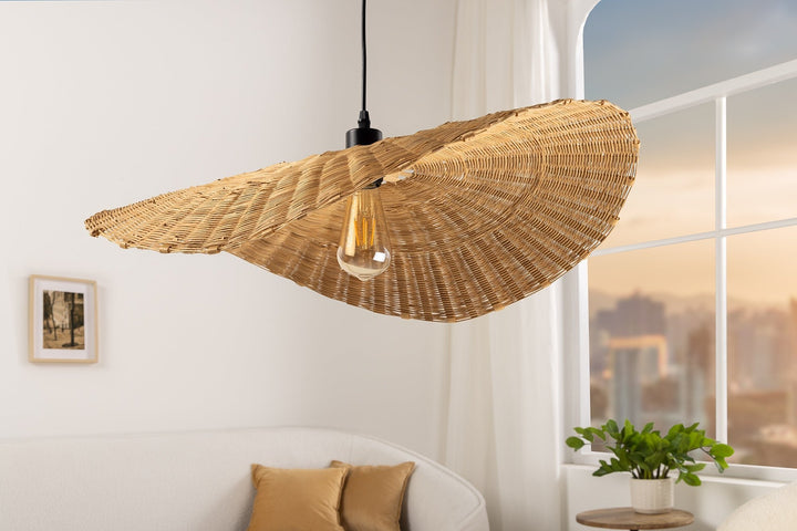 Lampe suspendue ORGANIC LIVING 70cm bambou naturel - 44519