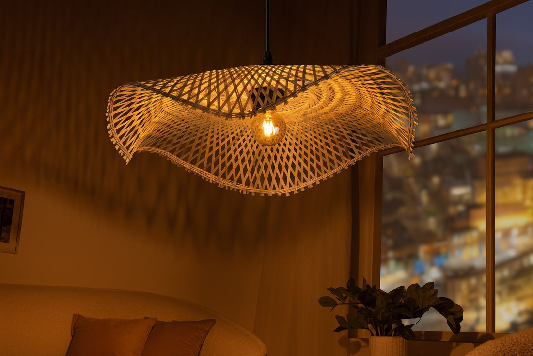 Lampe suspendue ORGANIC LIVING 50cm bambou naturel - 44520