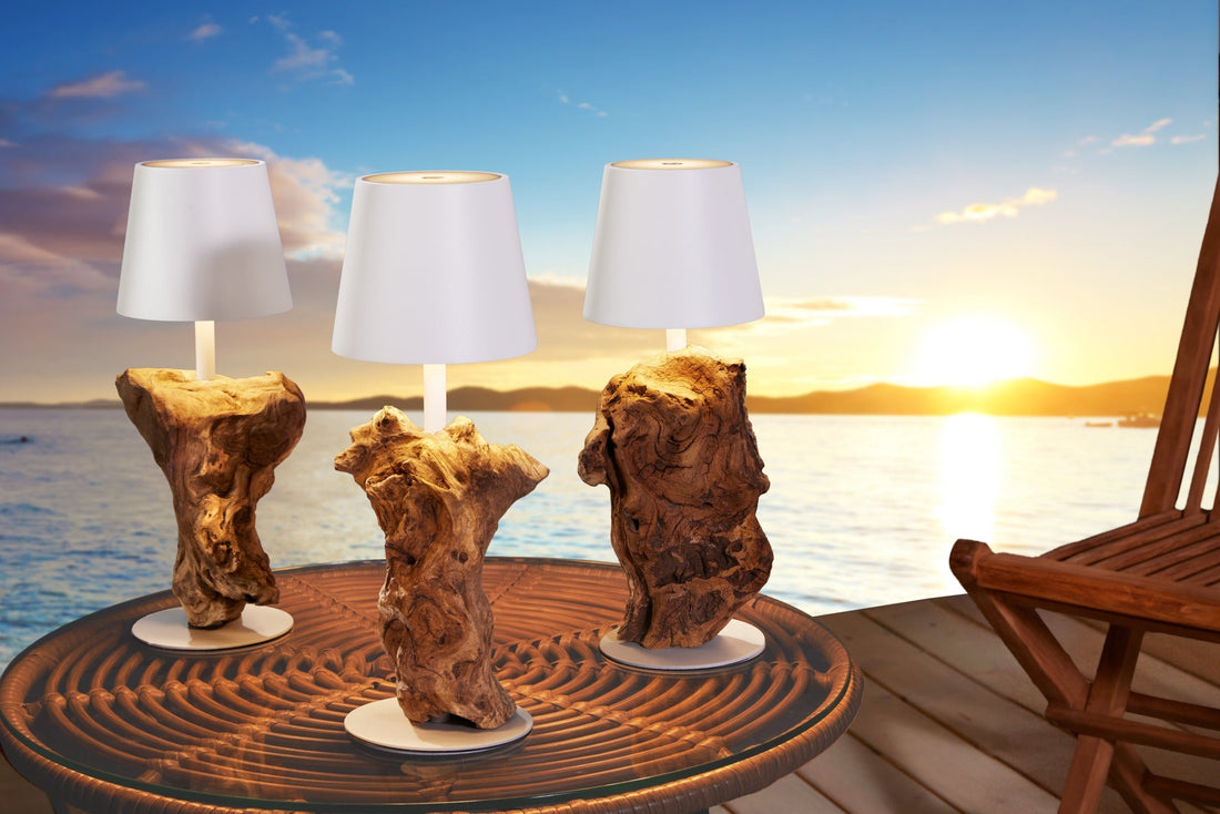 LampenkLED lampe de table à piles HYPNOTIC TO GO 30cm blanc naturel rechargeable avec variateur tactile sans câble - 44099