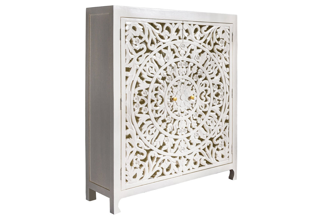 Buffet haut MARRAKECH 140cm en manguier blanc - 43866