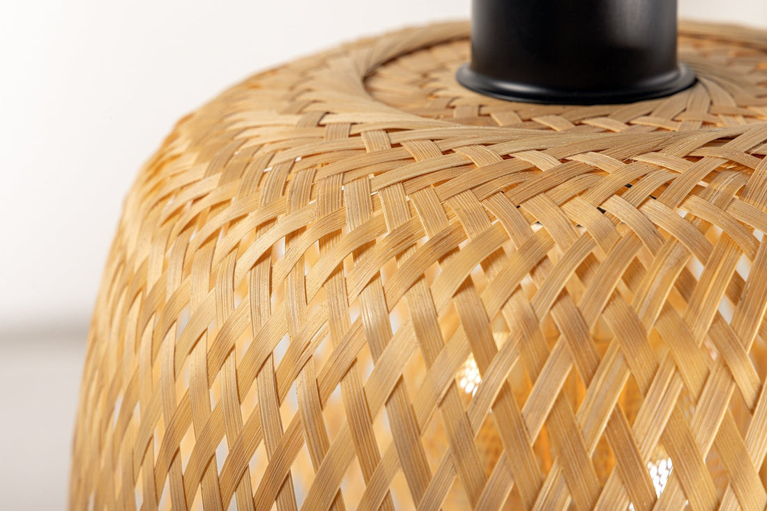 Lampe suspendue ORGANIC LIVING 25cm bambou naturel - 40582