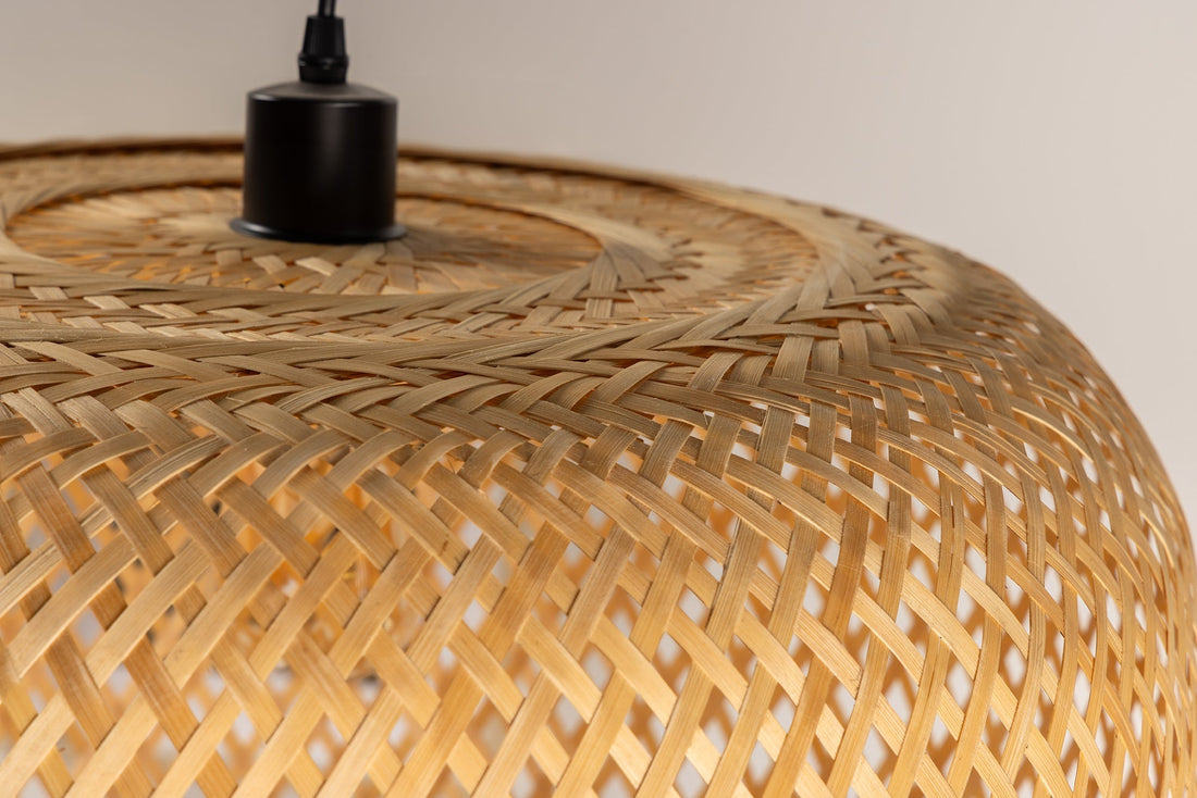 Lampe suspendue ORGANIC LIVING 55cm bambou naturel - 40583