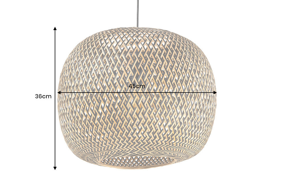 Lampe suspendue ORGANIC LIVING 45cm Bambou naturel - 40589