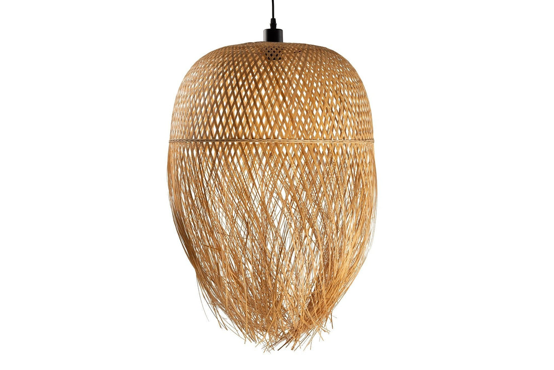Lampe suspendue ORGANIC LIVING 65cm bambou naturel - 40575