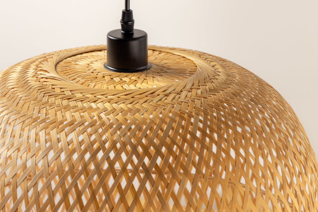 Lampe suspendue ORGANIC LIVING 65cm bambou naturel - 40575