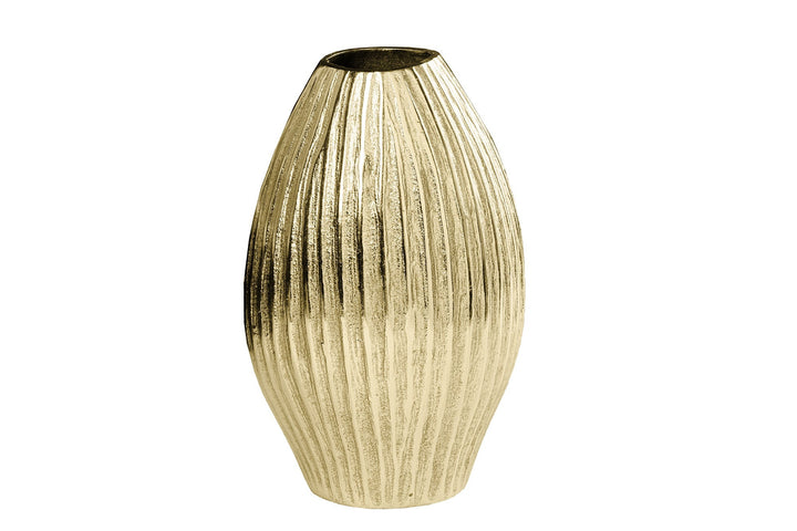 Vase ELEGANCE 30cm avec marteau effet marteau or antique - 44838