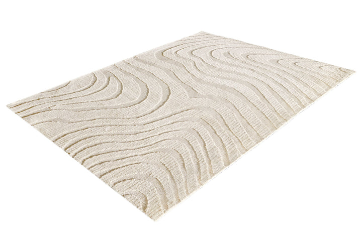 Tapis Wave 170x240cm beige crème - 43129