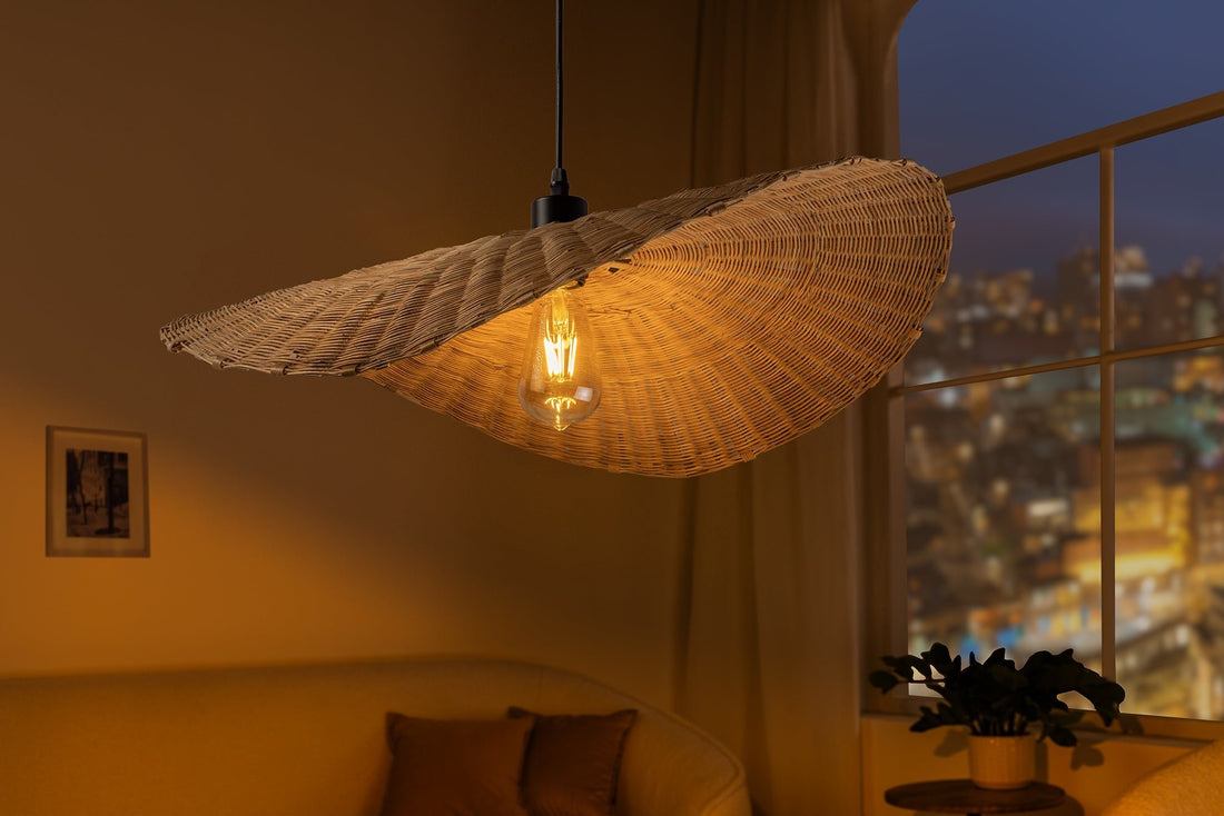Lampe suspendue ORGANIC LIVING 70cm bambou naturel - 44519