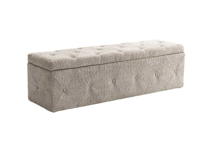 Canapé EXTRAVAGANCIA 140cm boucle gris champagne - 44247
