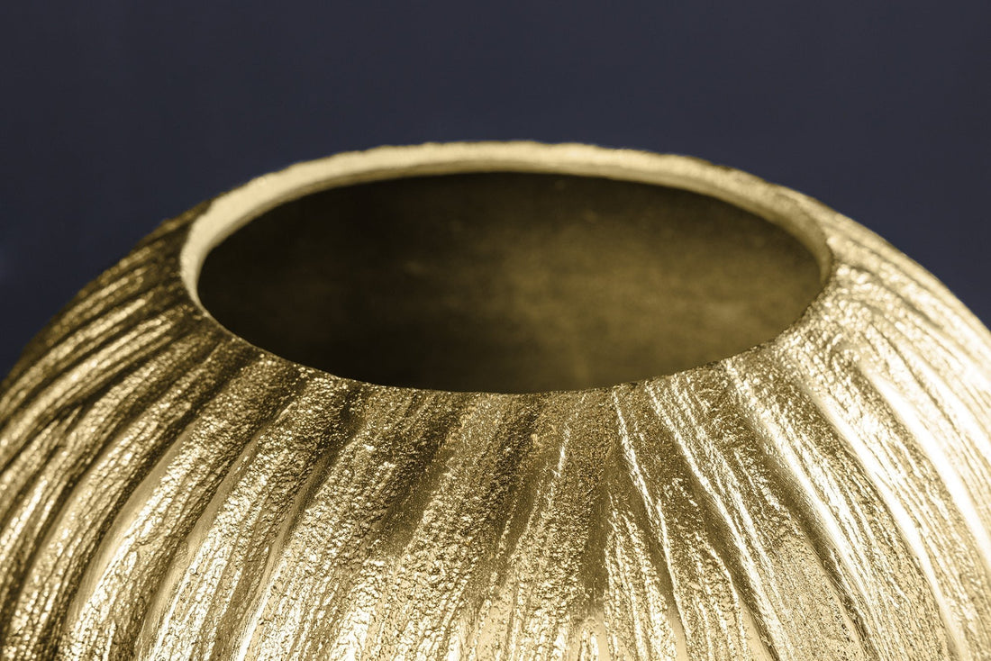 Vase ELEGANCE 20cm avec marteau effet marteau or antique - 44840