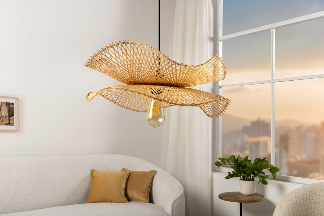 Lampe suspendue ORGANIC LIVING 50cm bambou naturel - 44522