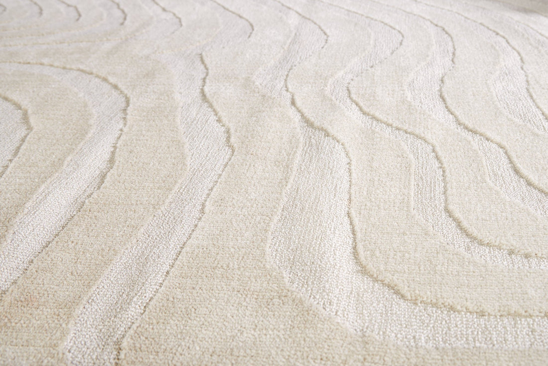 Tapis Wave 170x240cm beige crème - 43129