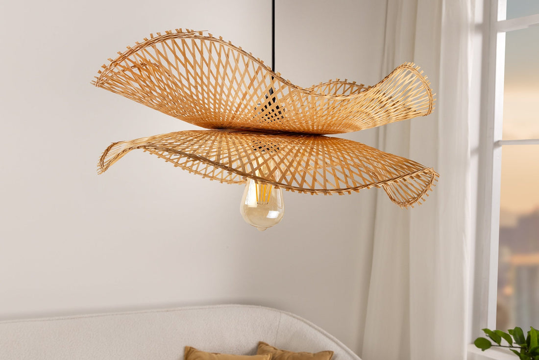 Lampe suspendue ORGANIC LIVING 50cm bambou naturel - 44522