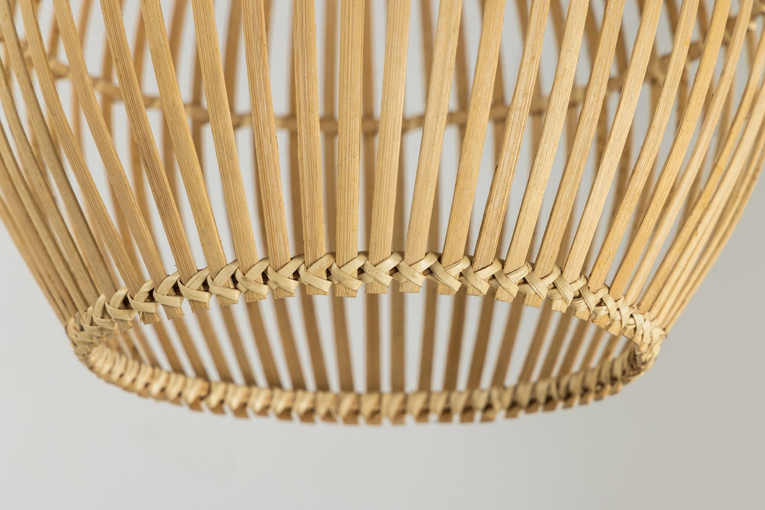 Lampe suspendue ORGANIC LIVING 30cm bambou naturel - 40584
