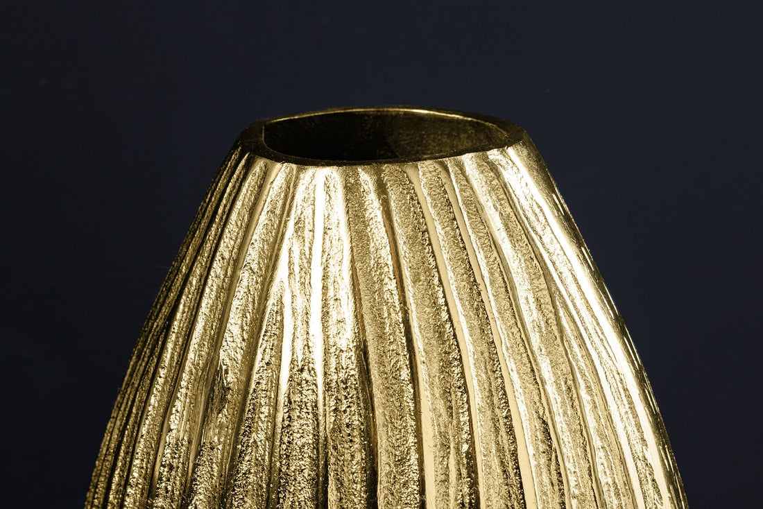 Vase ELEGANCE 30cm avec marteau effet marteau or antique - 44838