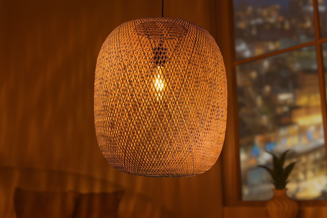 Lampe suspendue ORGANIC LIVING 50cm bambou naturel - 40591