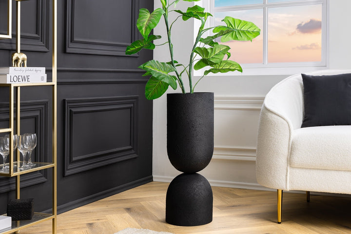 Vase SANDGLASS L 55cm fer noir - 44871
