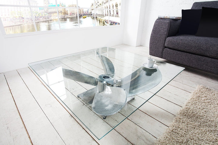 Assiette en verre 85x85cm carrée pour tables basses verre trempé 8mm