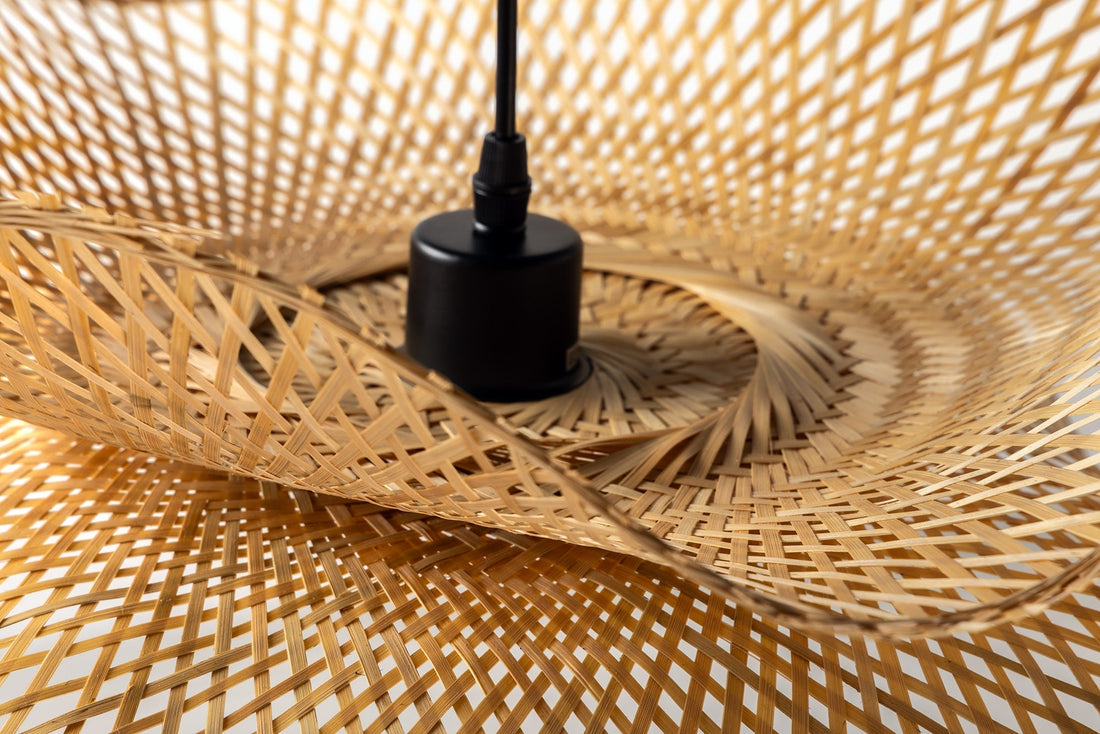 Lampe suspendue ORGANIC LIVING 70cm bambou naturel - 44523