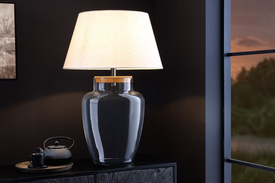 Lampe de table CLASSICO 80cm verre à remplir - 44816