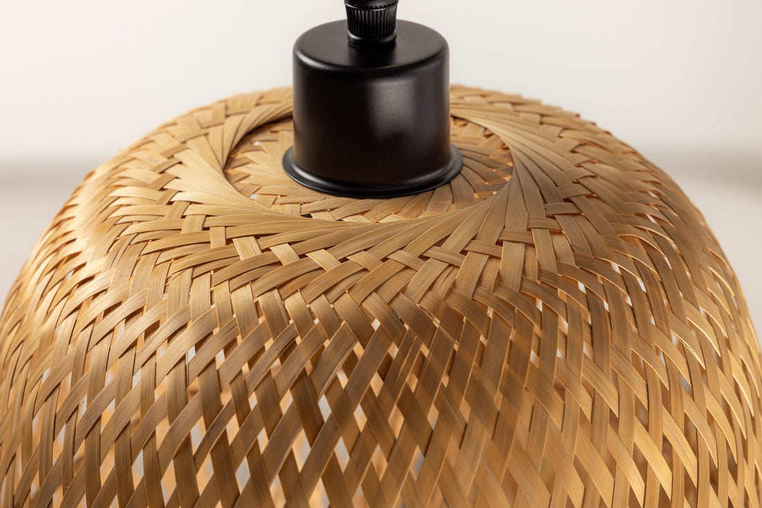 Lampe suspendue ORGANIC LIVING 30cm bambou naturel - 40576
