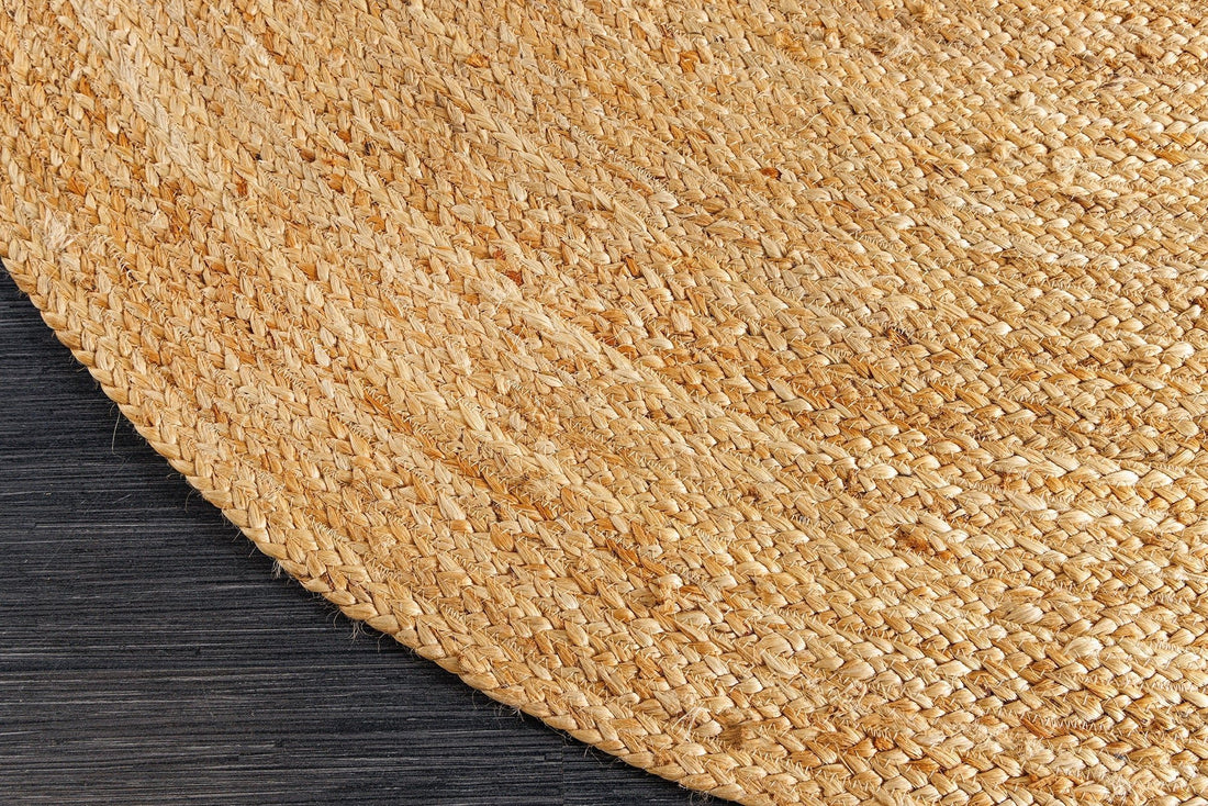 Tapis PURE NATURE 160x230cm jute naturel ovale - 44436