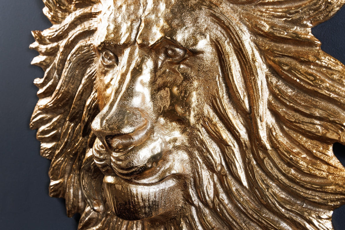 Décoration murale FAUNE LION 60cm or - 43953