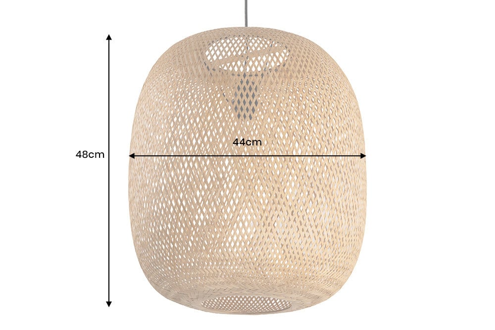 Lampe suspendue ORGANIC LIVING 50cm bambou naturel - 40591
