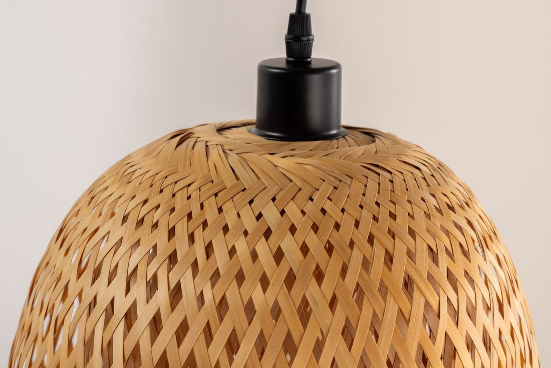 Lampe suspendue ORGANIC LIVING 60cm bambou naturel - 40579