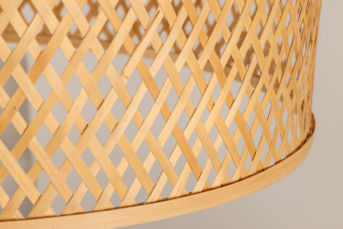 Lampe suspendue ORGANIC LIVING 55cm bambou naturel - 40583