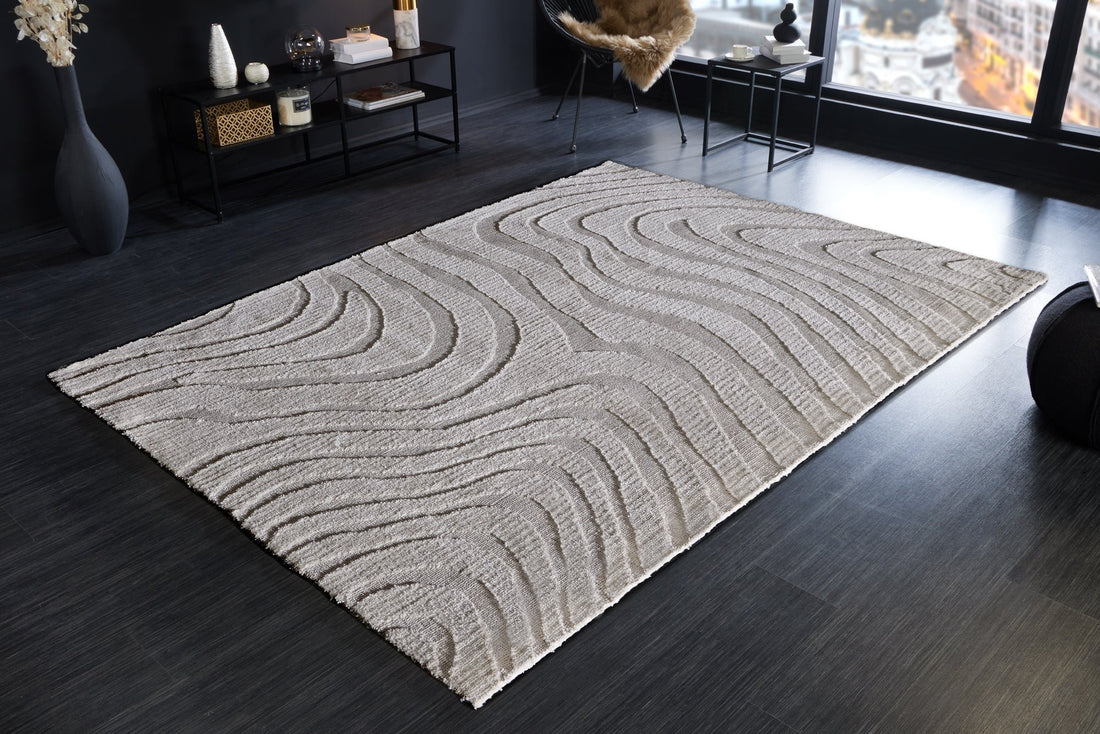 Tapis Wave 170x240cm gris - 43130